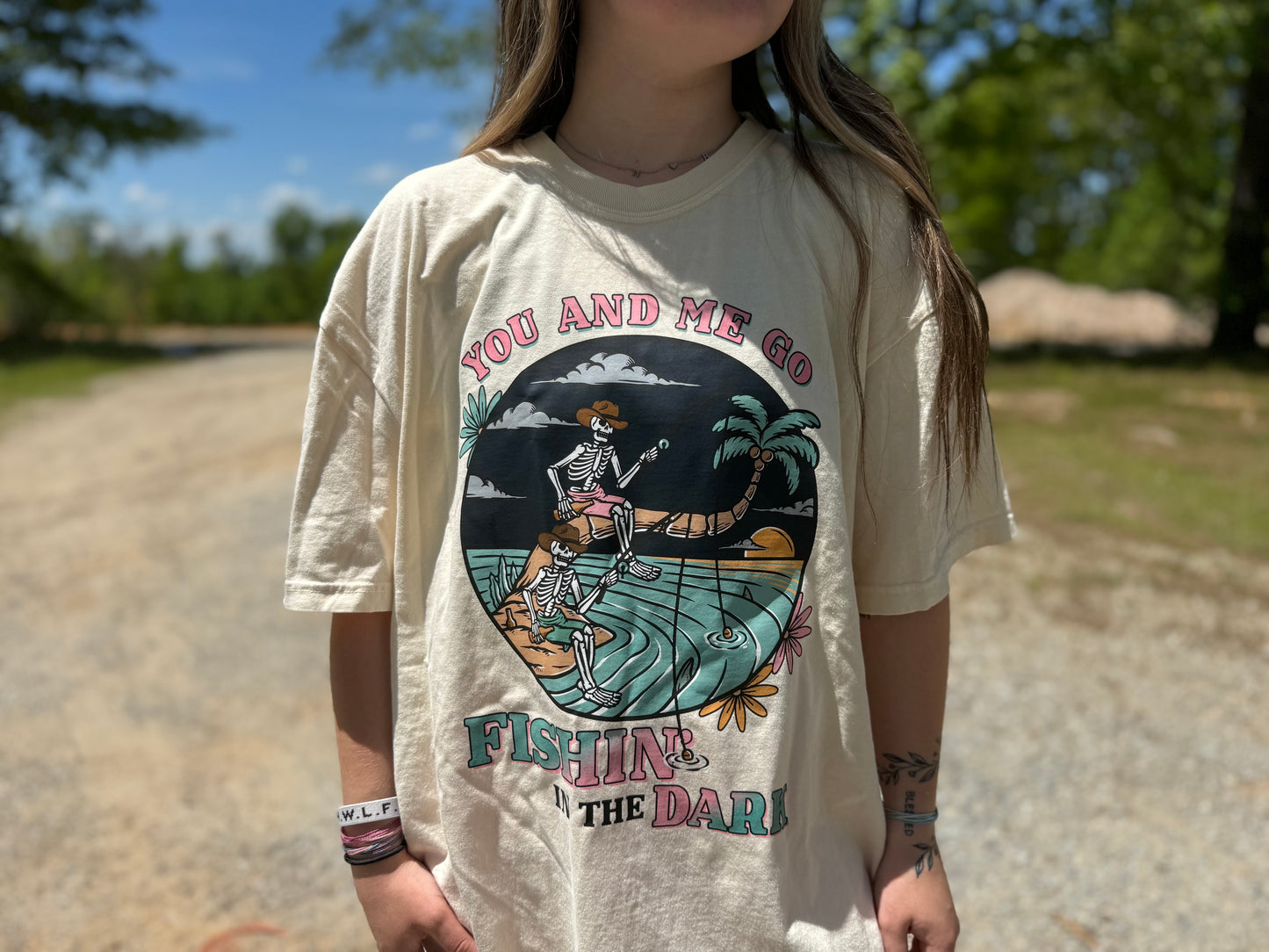 Fishing in the Dark tee