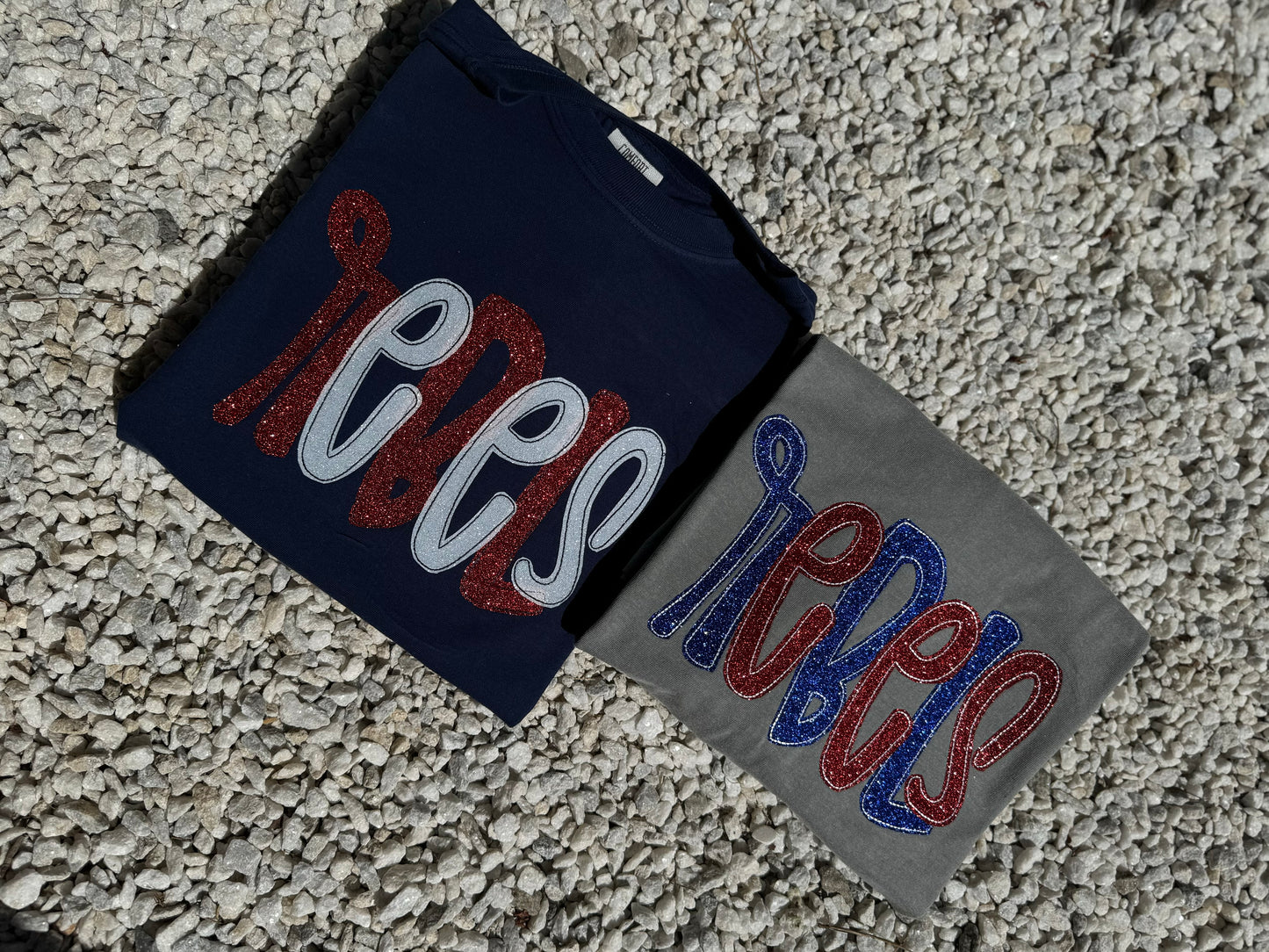 Rebels glitter applique Embroidery