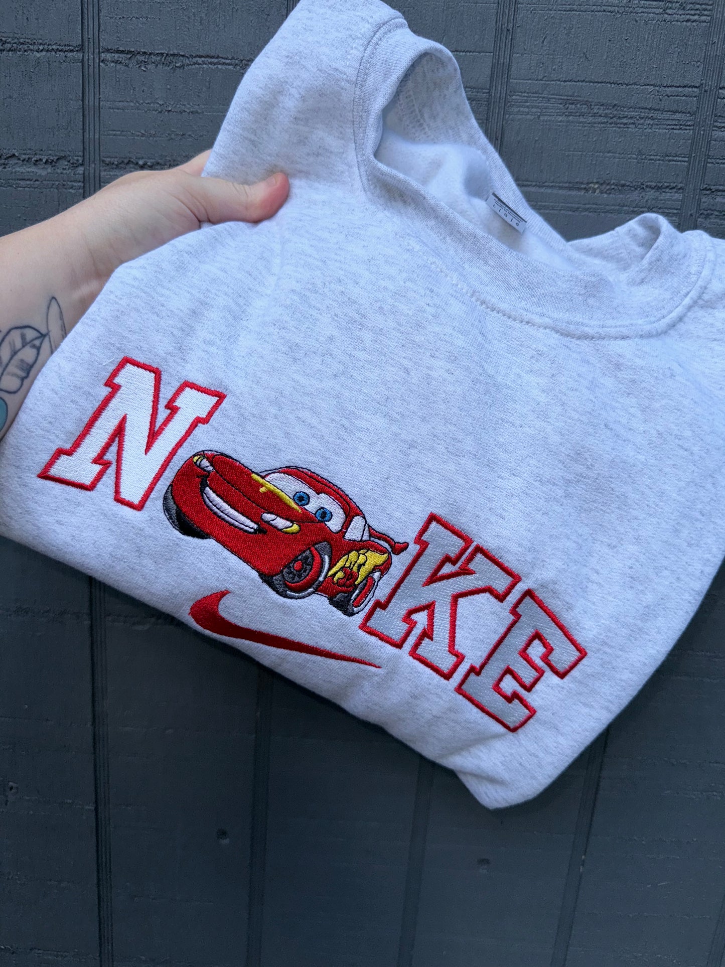 Car inspired crewneck