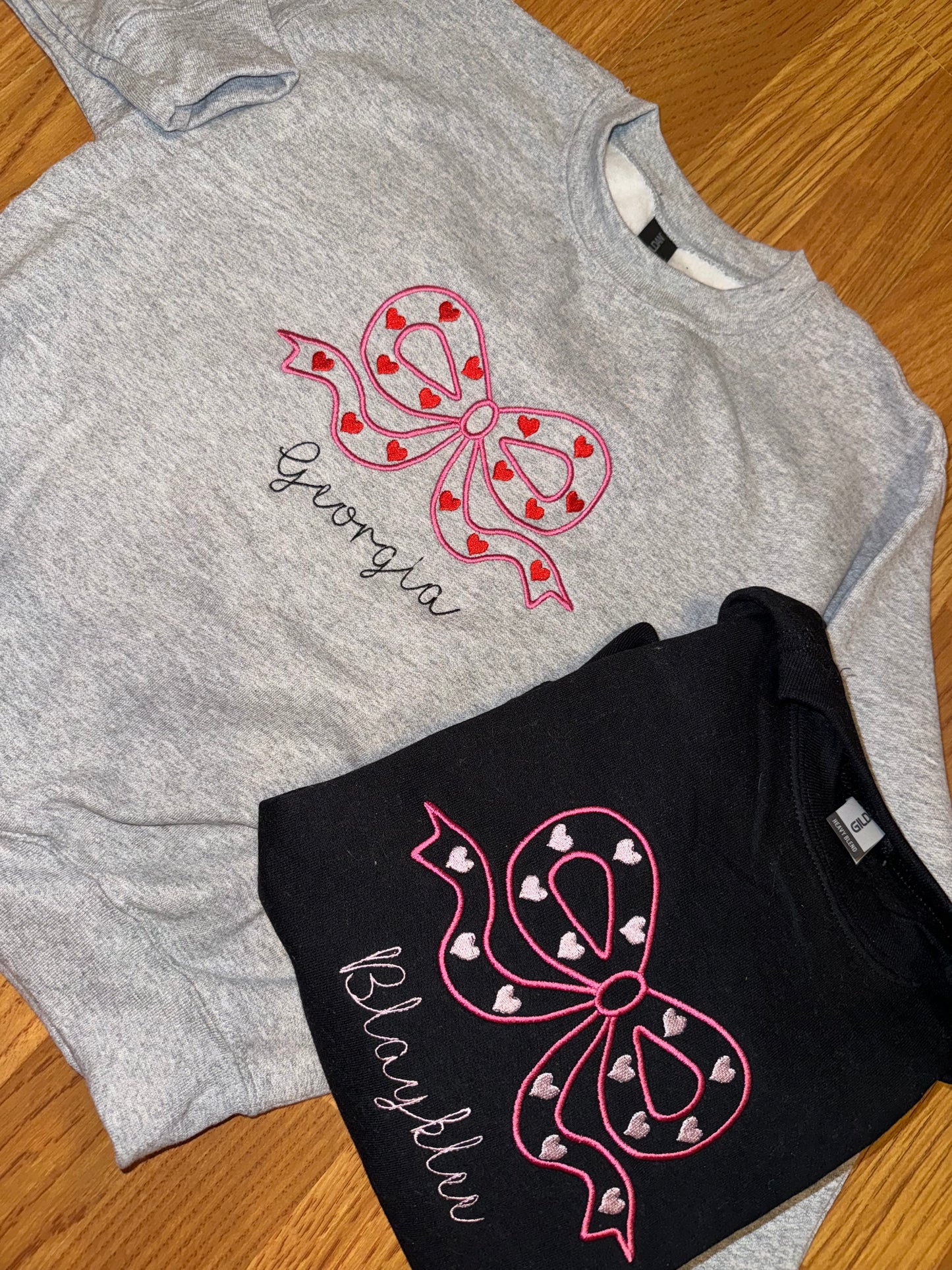Girly bow kids SWEATSHIRT