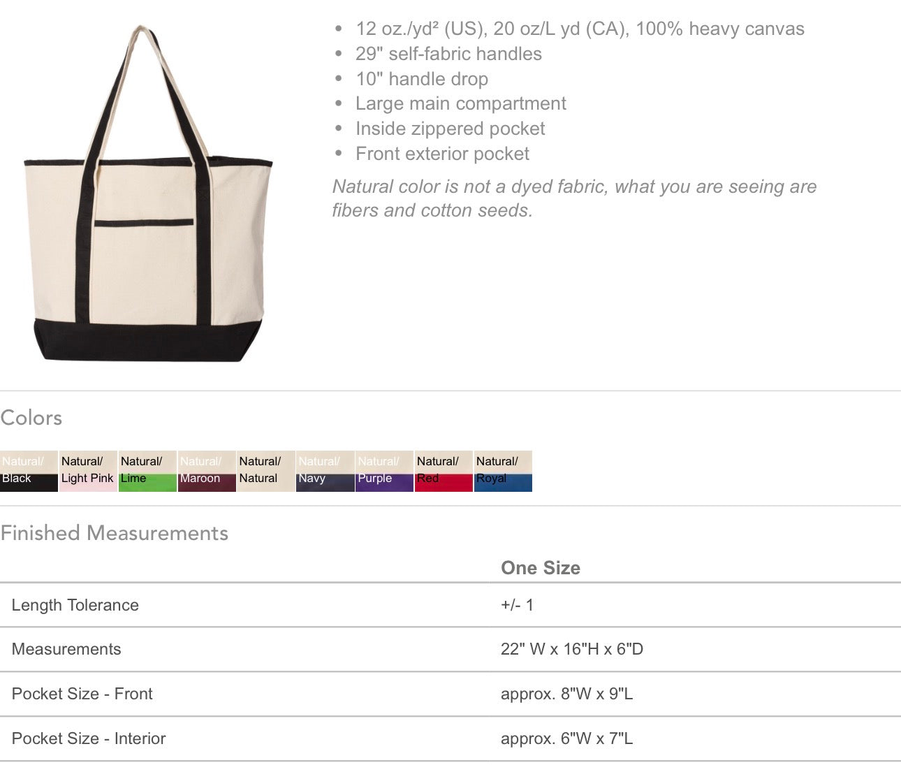 Oversized custom monogram tote bag