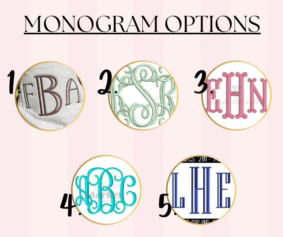 Mallard duck above pocket monogram