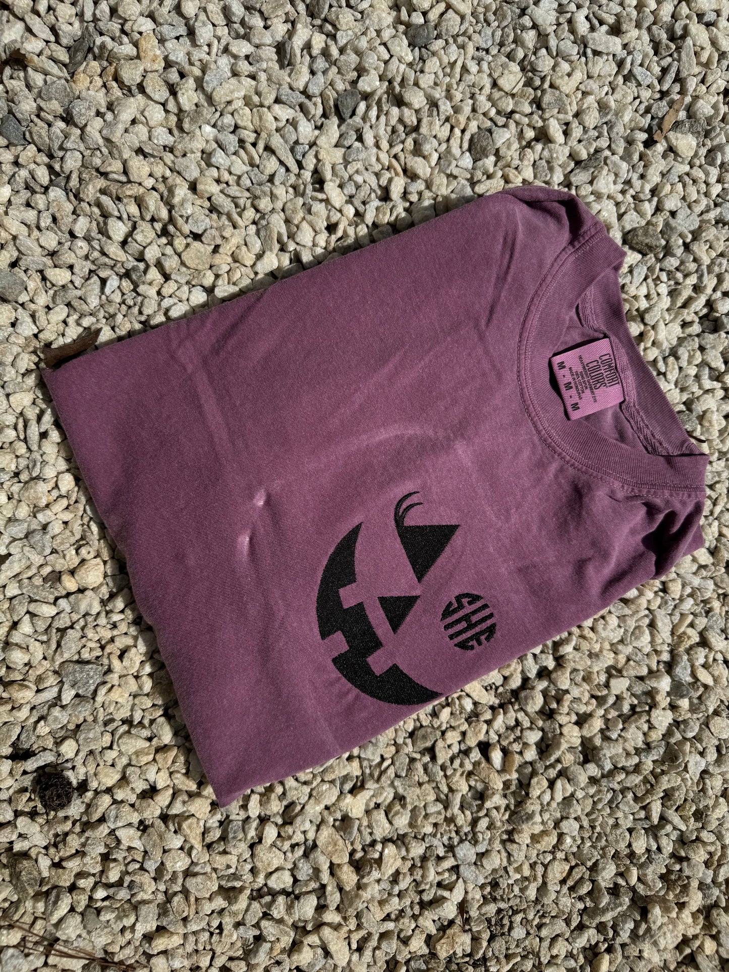 Pumpkin face monogram