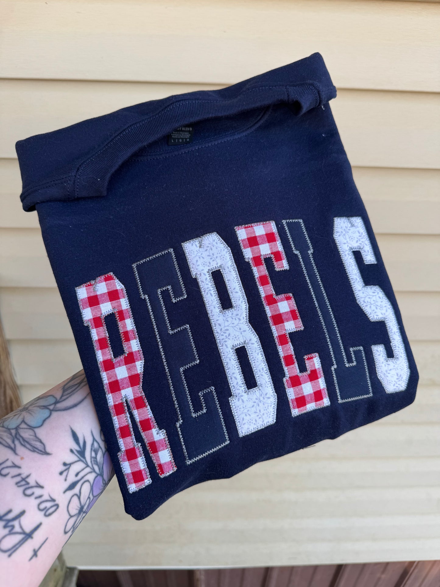 Rebels multi fabric applique