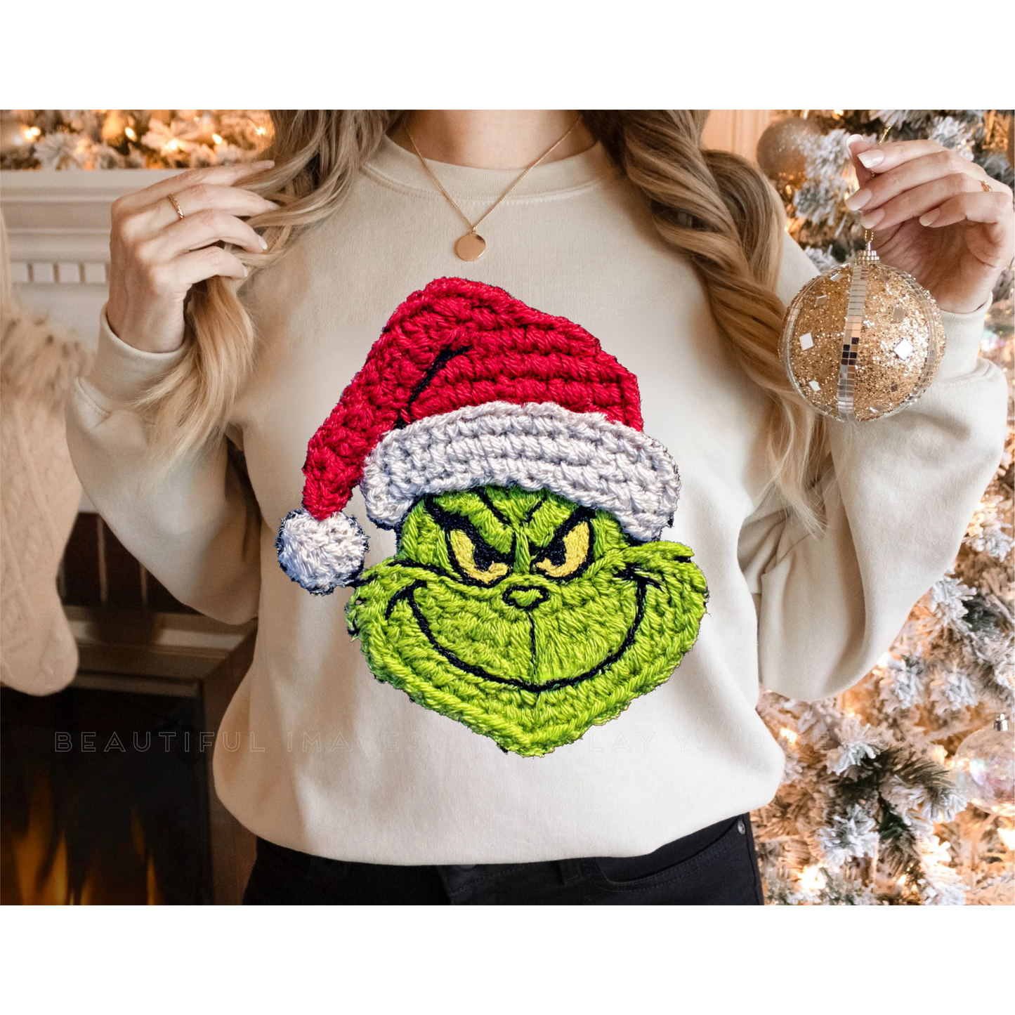 Faux Yarn green man (dtf graphic)