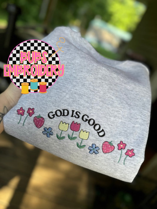 God is good flowers