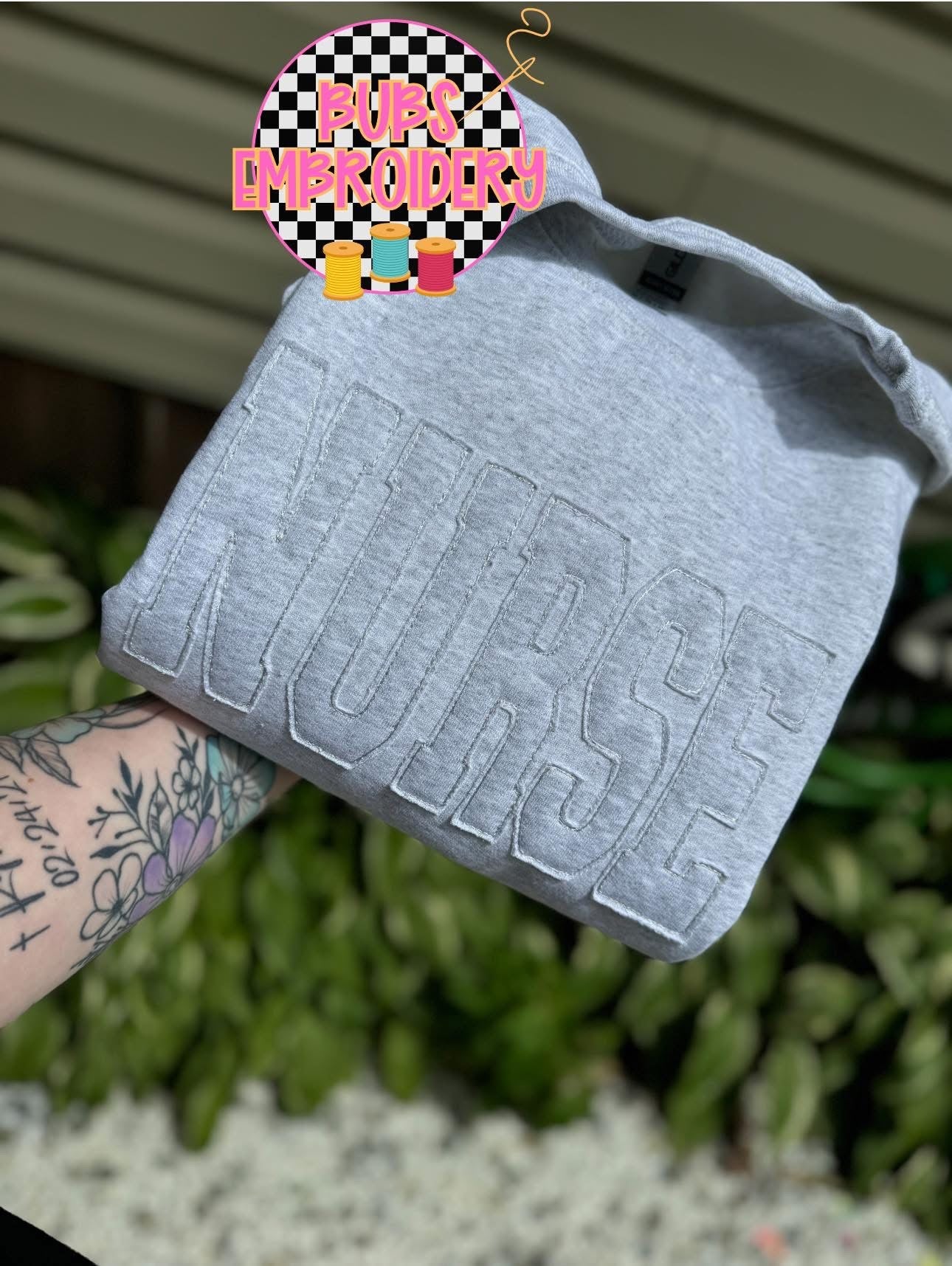 ✨CUSTOM WORD✨ monochrome sweatshirt