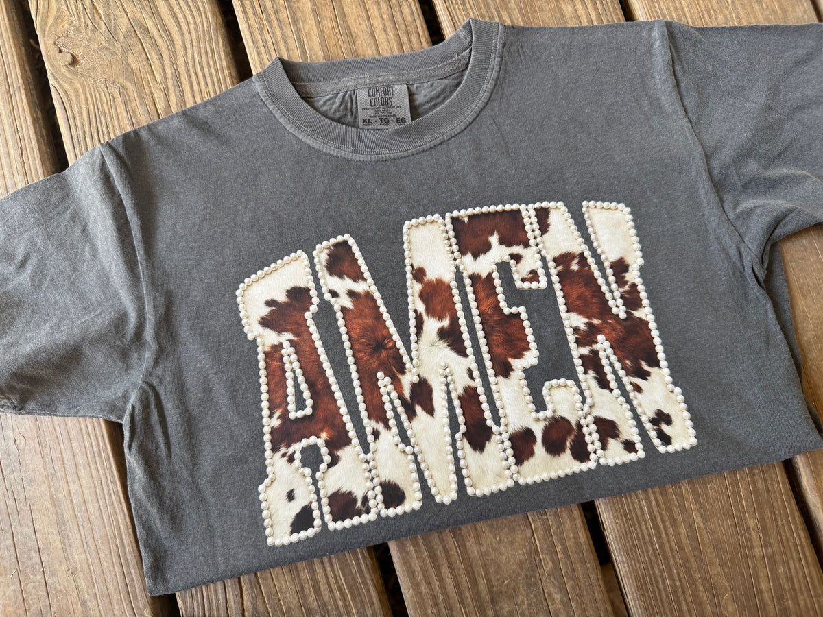 Amen cow print (dtf transfer)