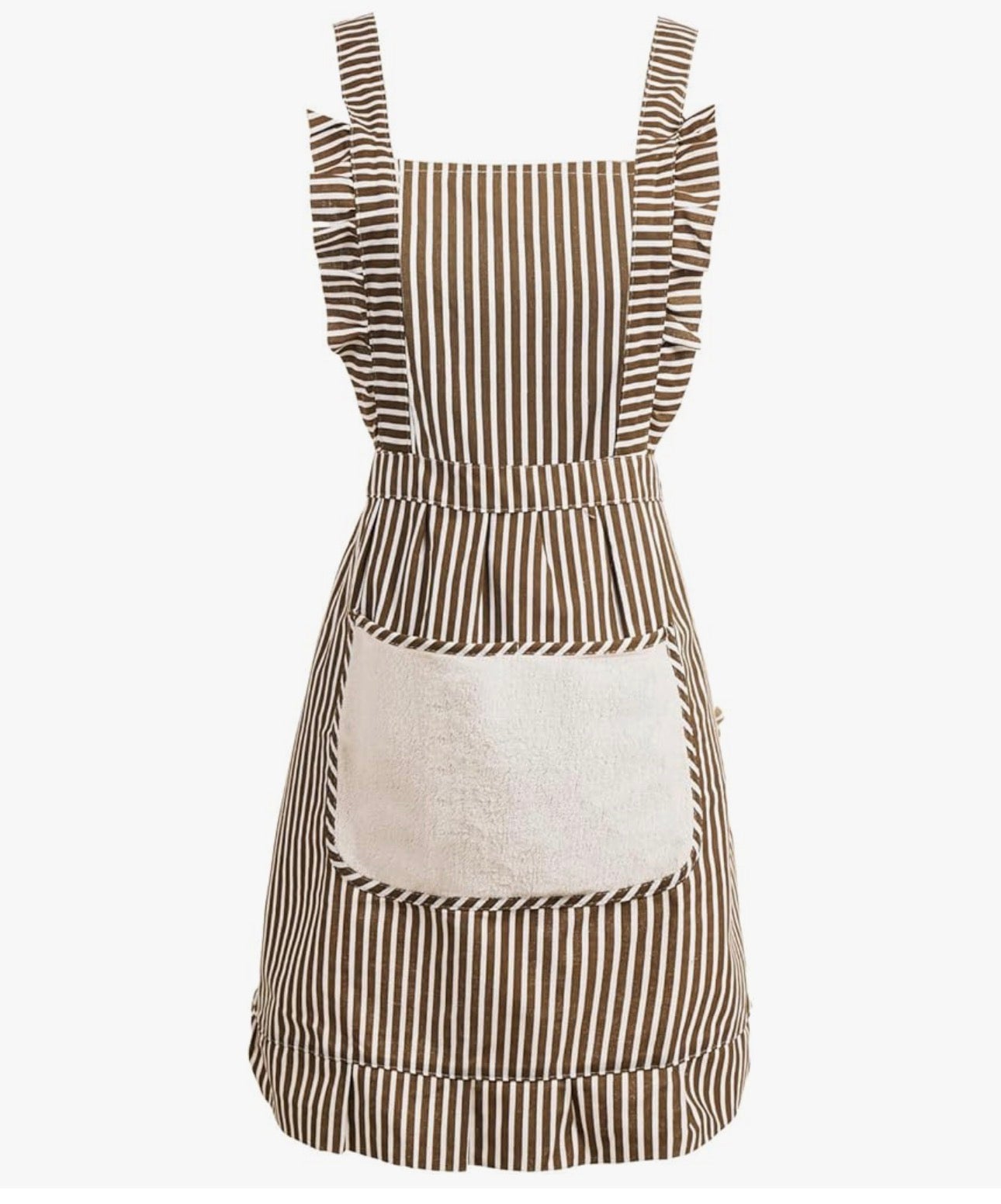 Monogrammed ruffle apron