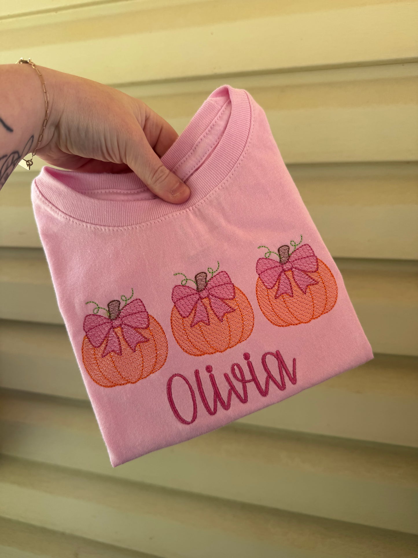 Sketch pumpkins with bows Toddler/youth