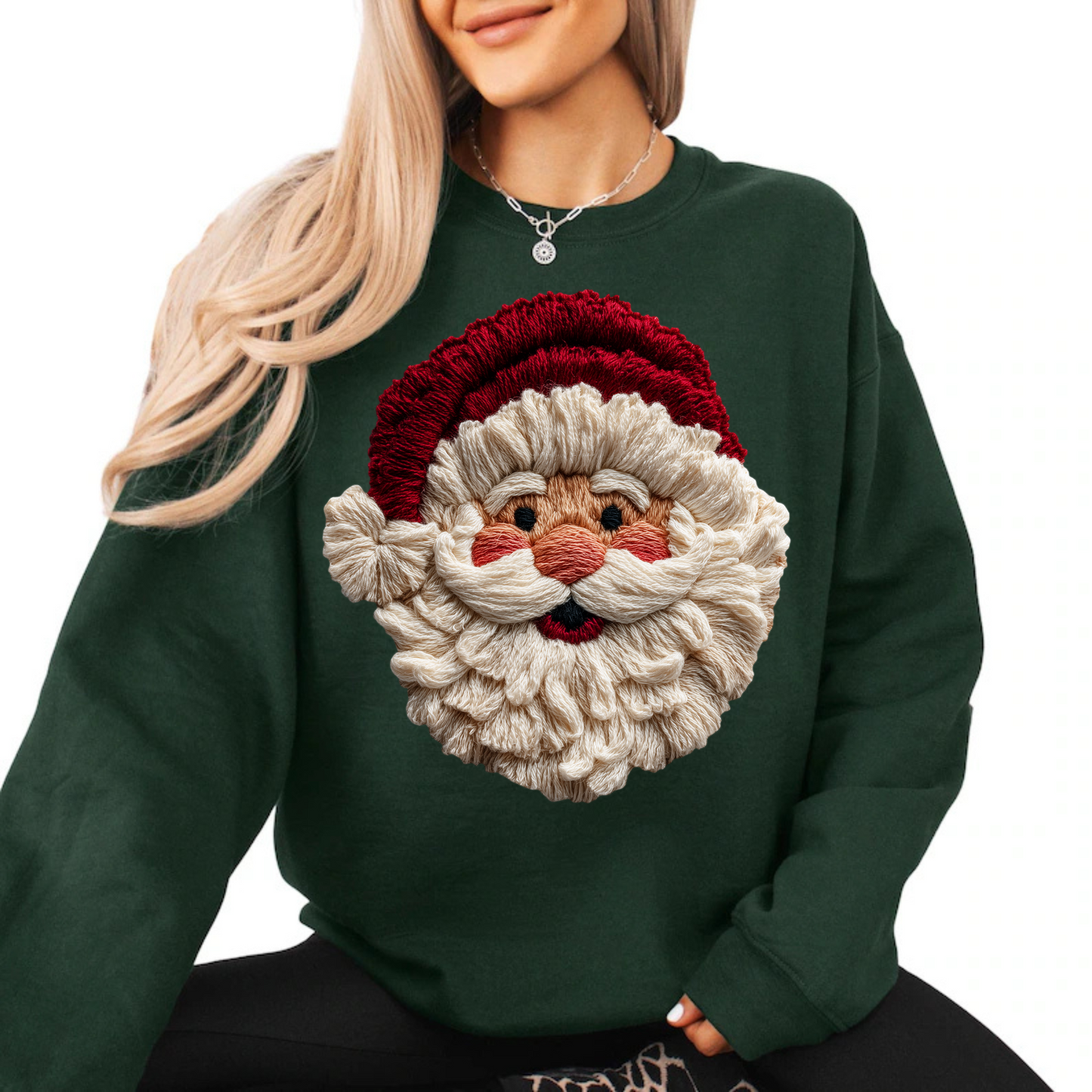Faux Yarn Santa (dtf graphic)