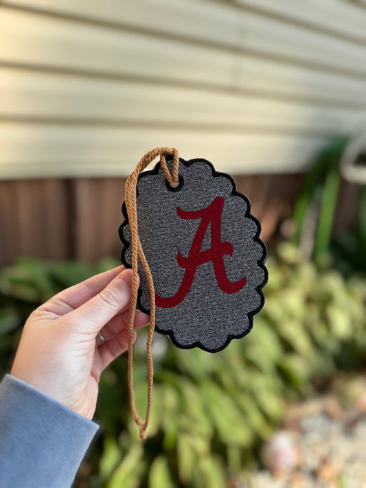 Alabama embroidery car hanger