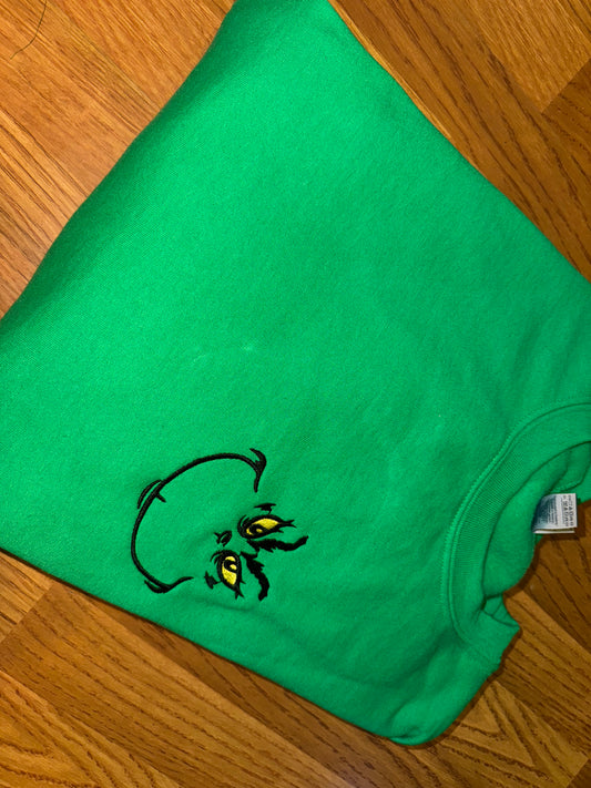 Grinch face pocket