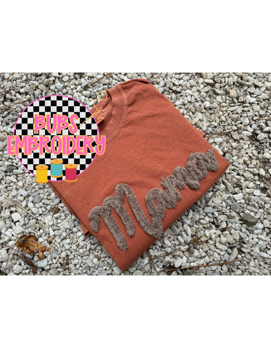 ✨CUSTOM✨ yarn letter embroidery