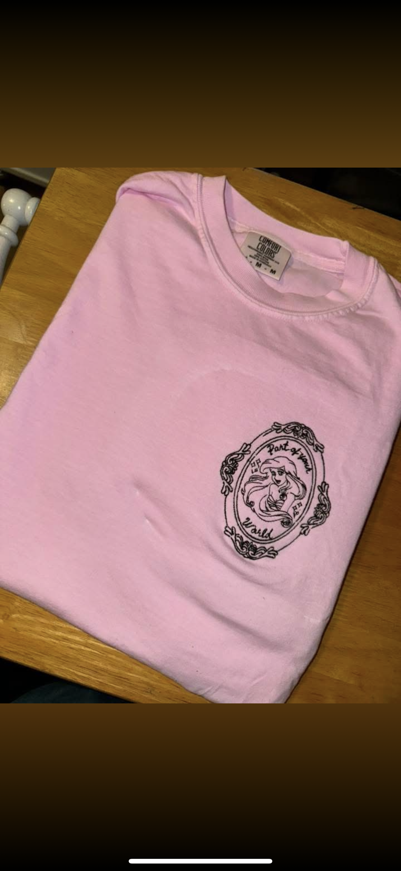 **The Pink Place**  Ariel pocket comfort color tee