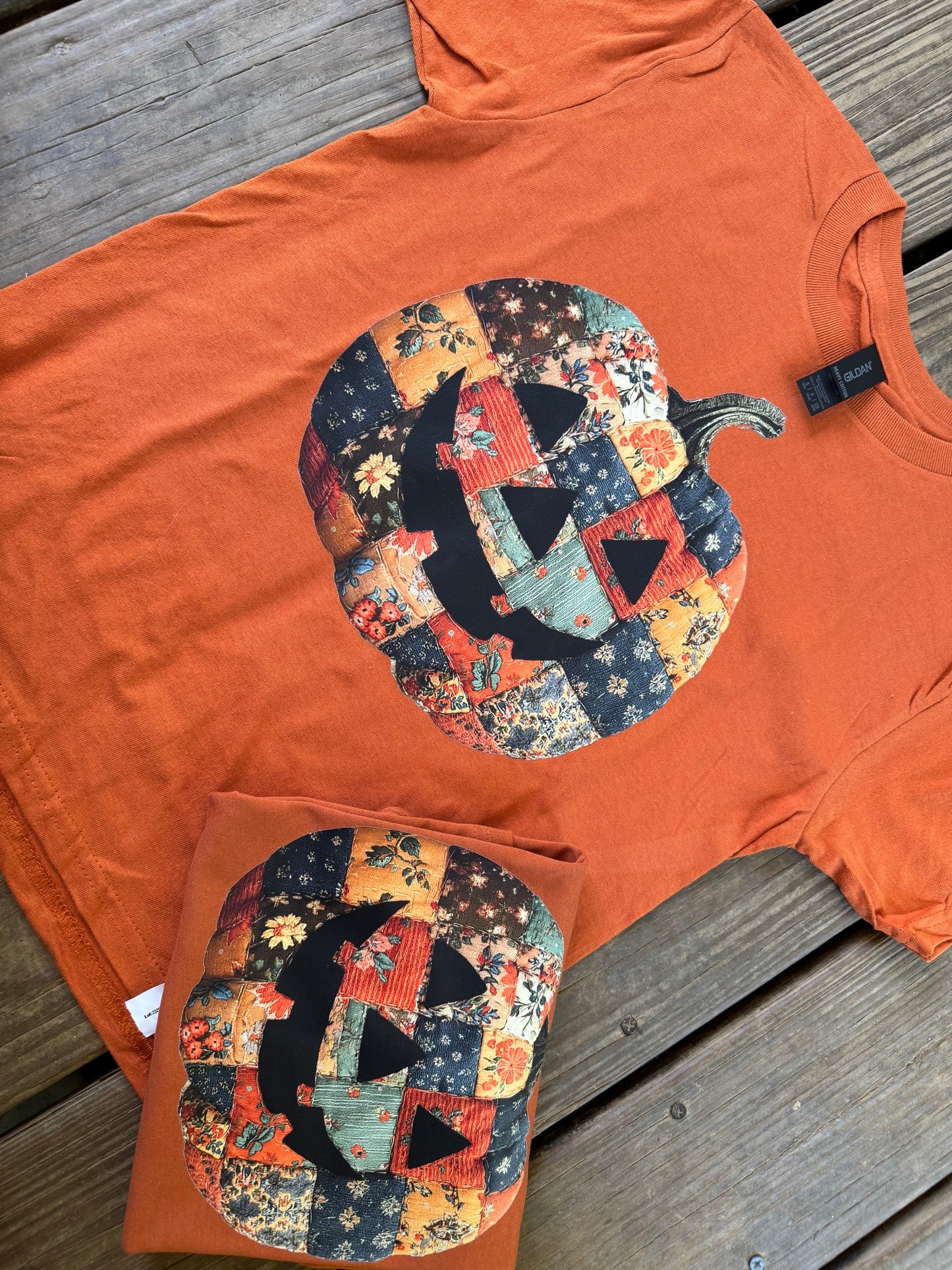 Patchwork pumpkin (dtf transfer)