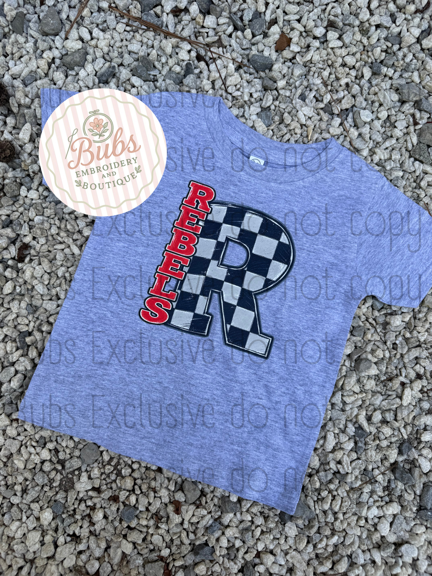Checkered school spirit WITHOUT STARS AND BOWS  (customs available)