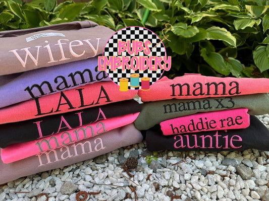✨CUSTOM NAME TEES✨