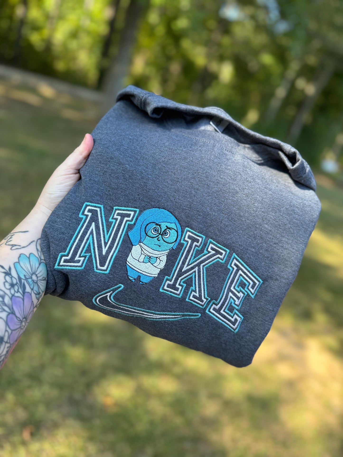Sadness inspired crewneck