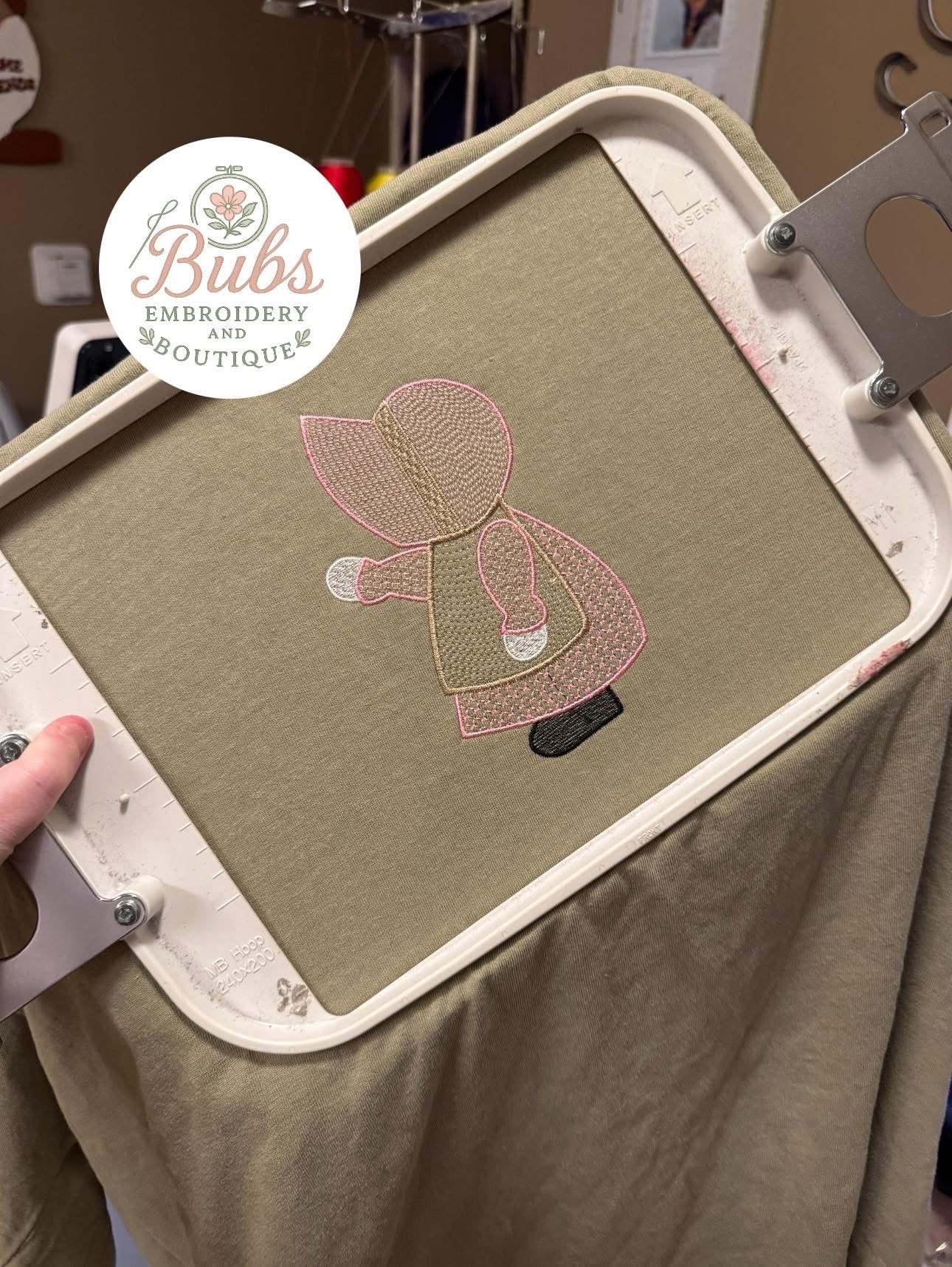 Sun bonnet Susie embroidery