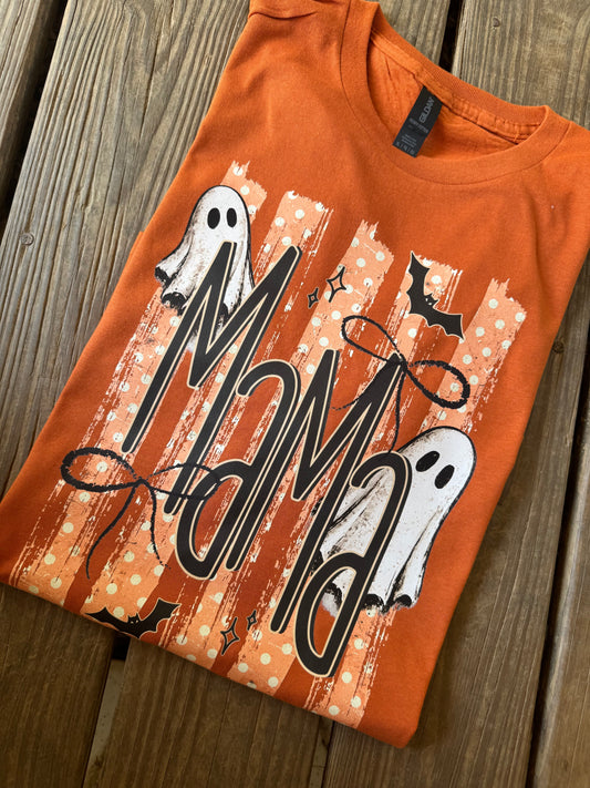 Polka dot Halloween mama (dtf transfer)