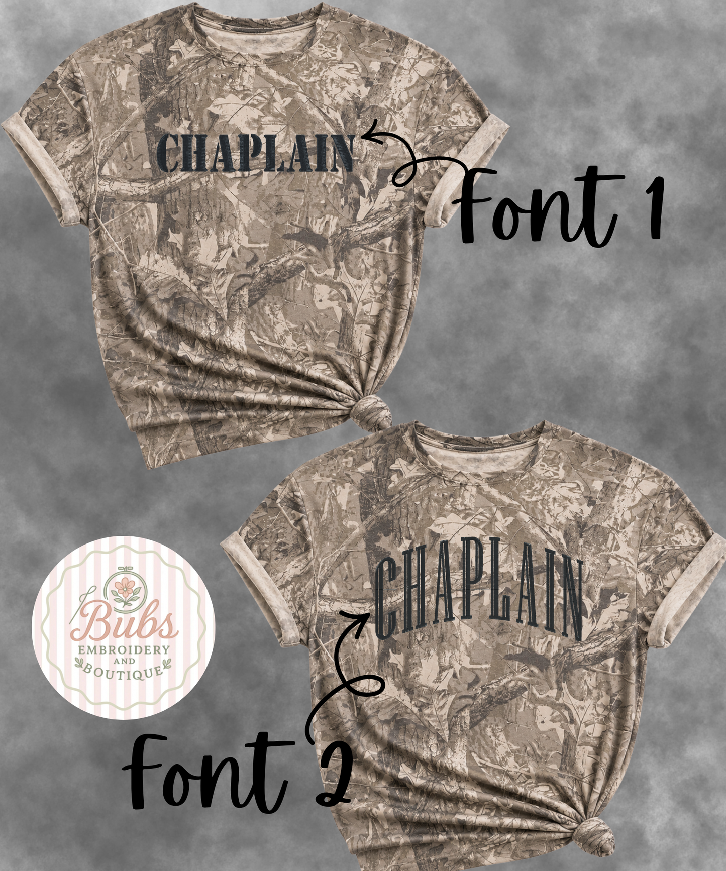 Chaplain camo tee