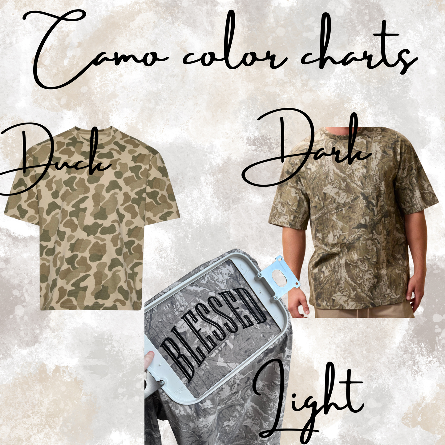 Custom word camo shirts