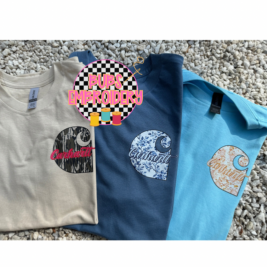 Ch pocket dtf transfer graphic tee