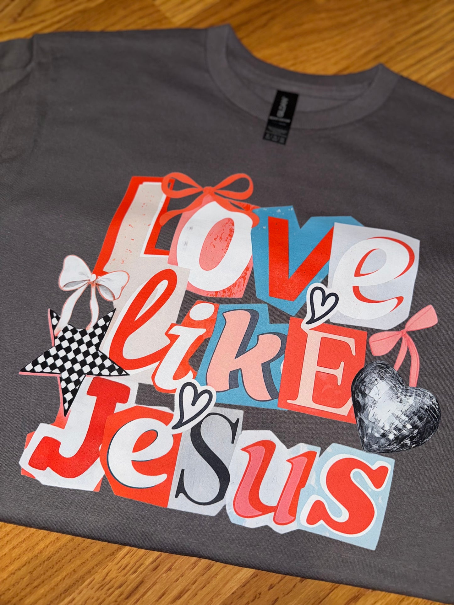 Love like Jesus patch letters(dtf)