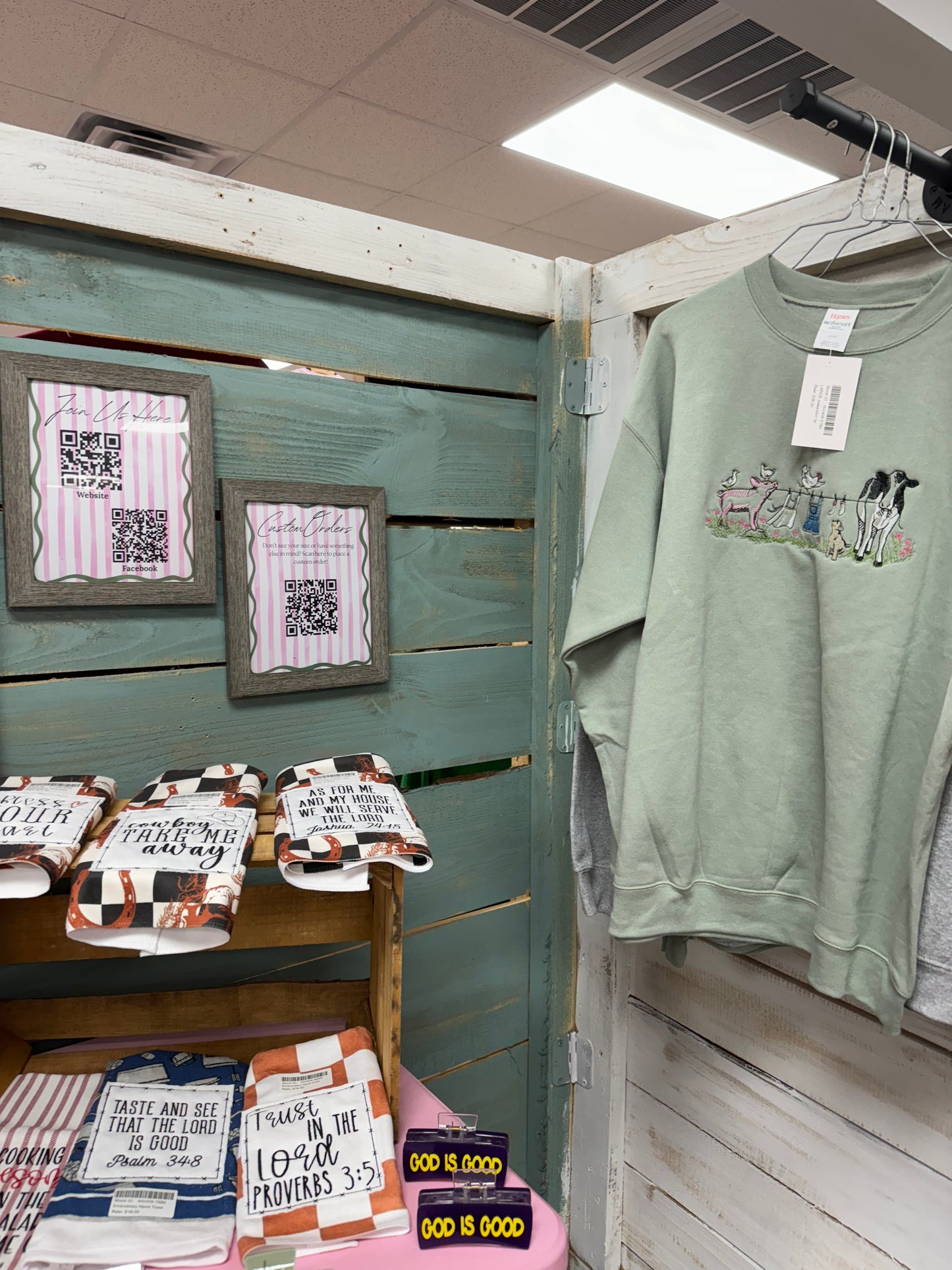 Farmhouse laundry embroidery