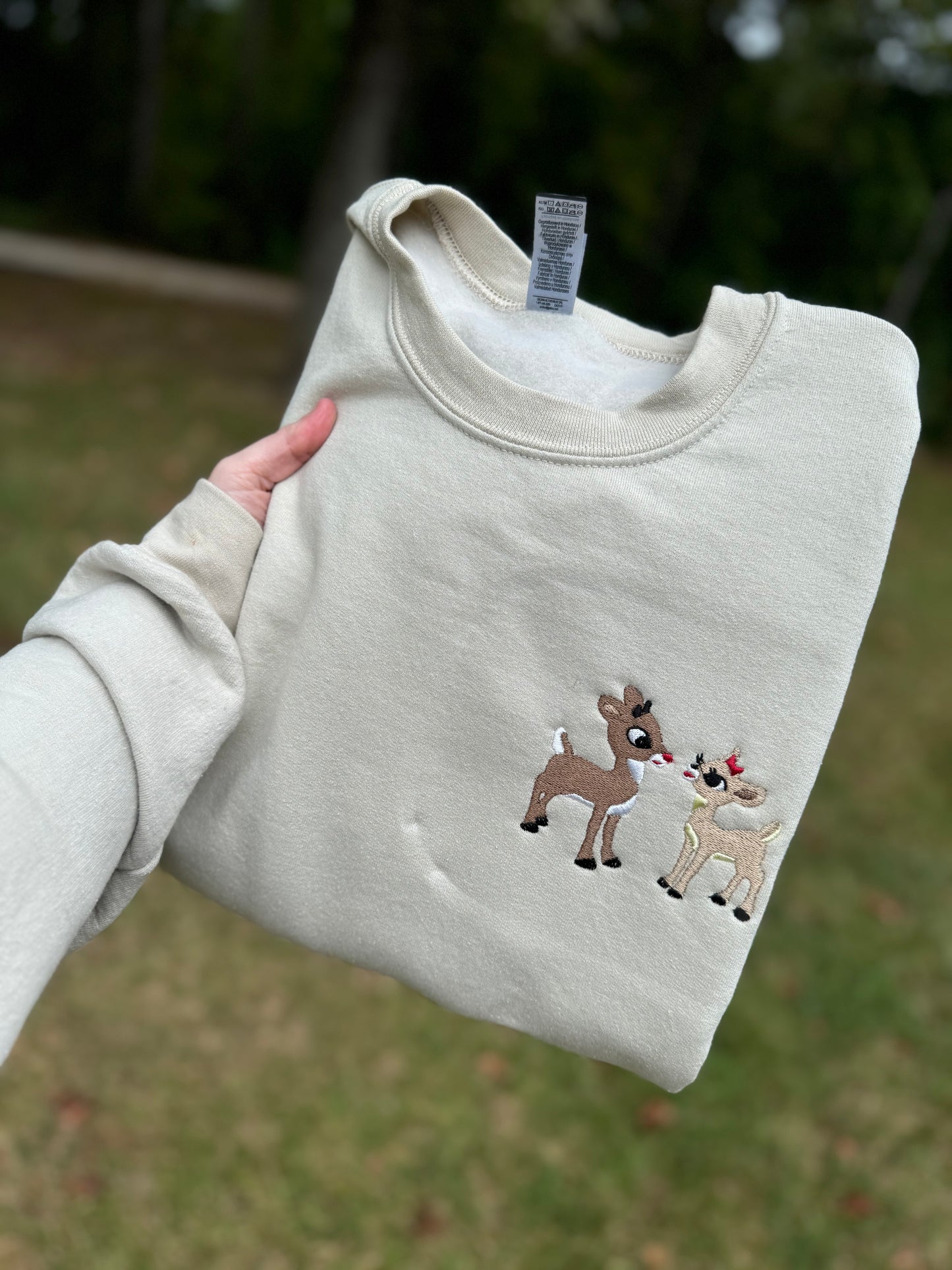 Red nose embroidery pocket