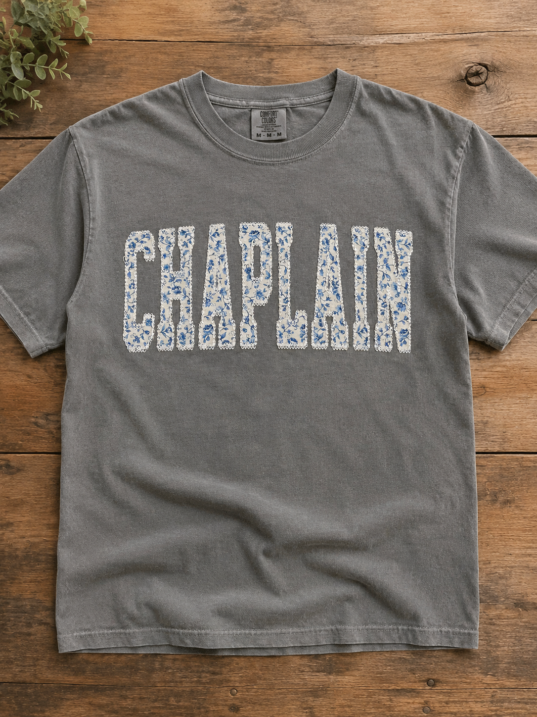 Chaplain Floral applique embroidery