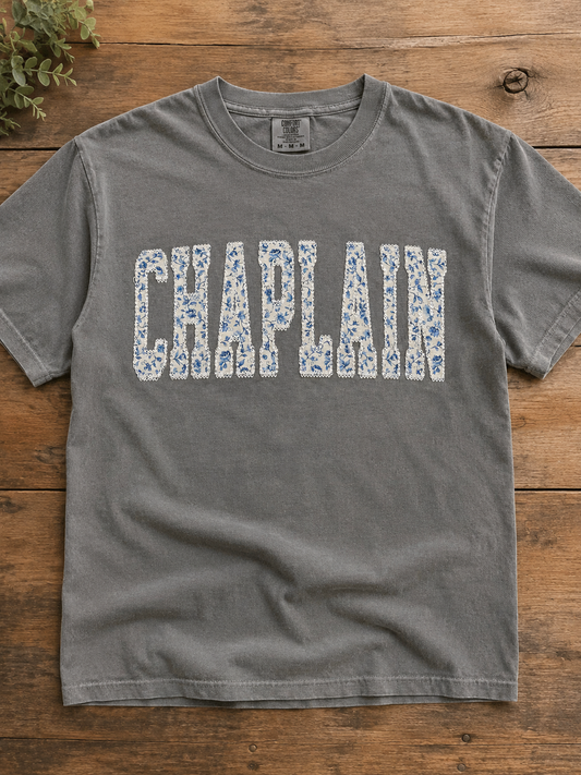 Chaplain Floral applique embroidery