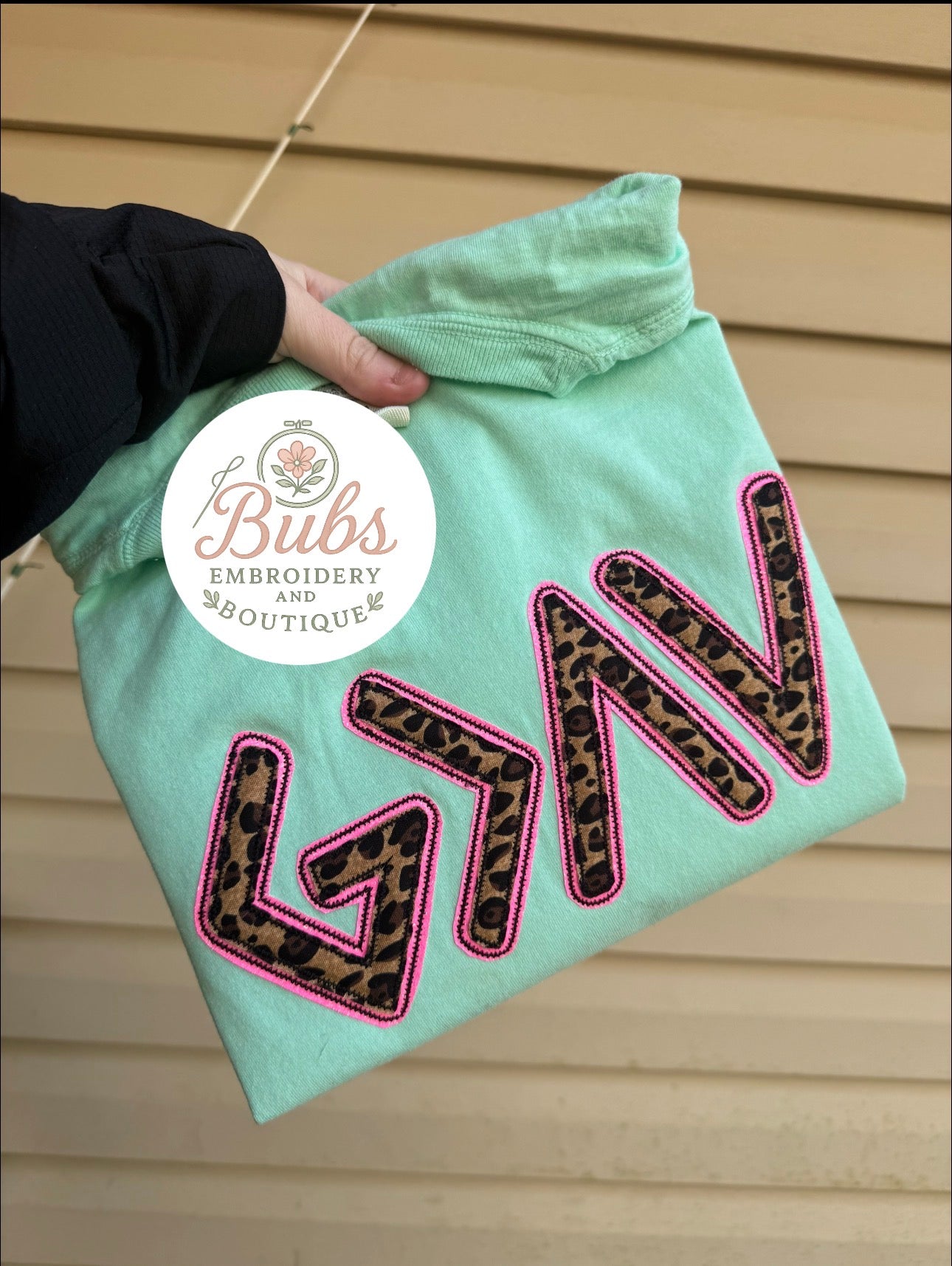 God is greater then the highs and lows neon pink/leopard