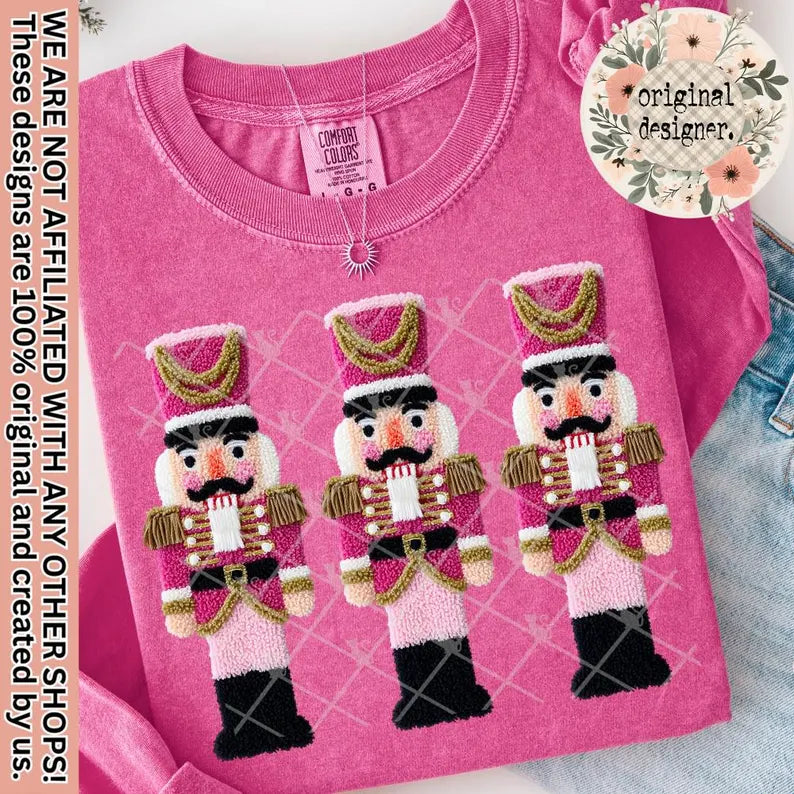 Faux Yarn nutcrackers (dtf graphic)