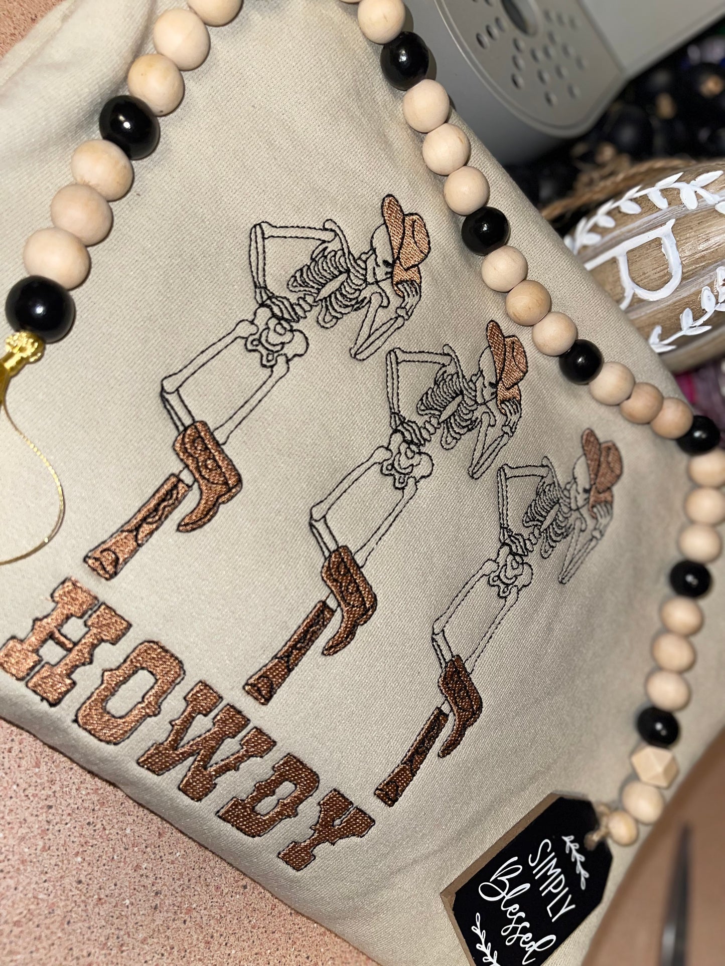 Cowboy skeletons sweatshirt