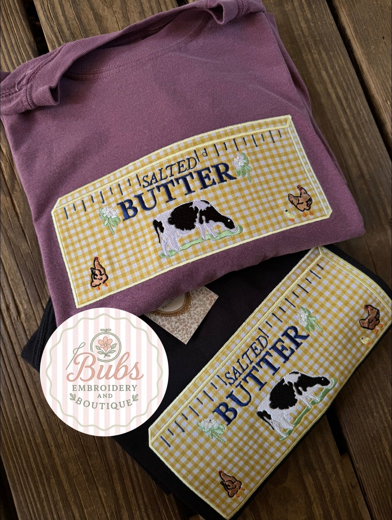 Country butter embroidery