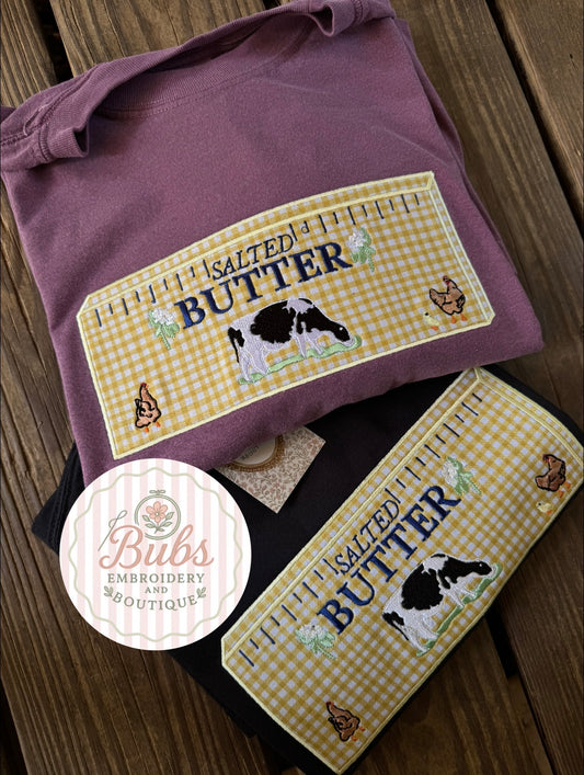 Country butter embroidery
