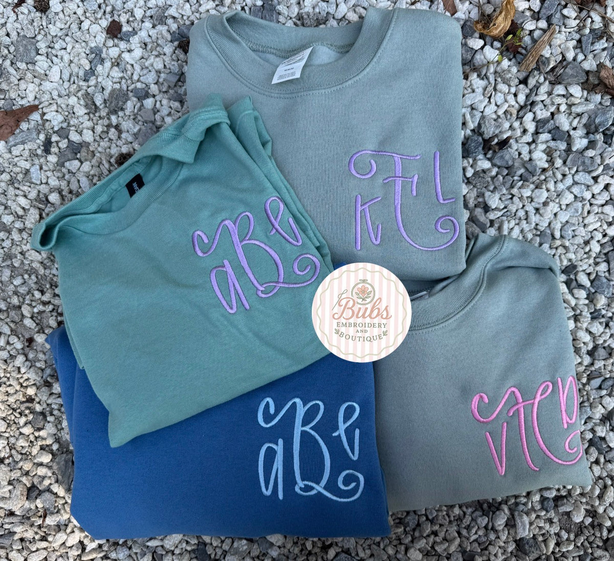 Preppy monogram pocket embroidery