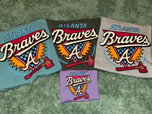 RETRO atl braves (toddler, youth, and adult)