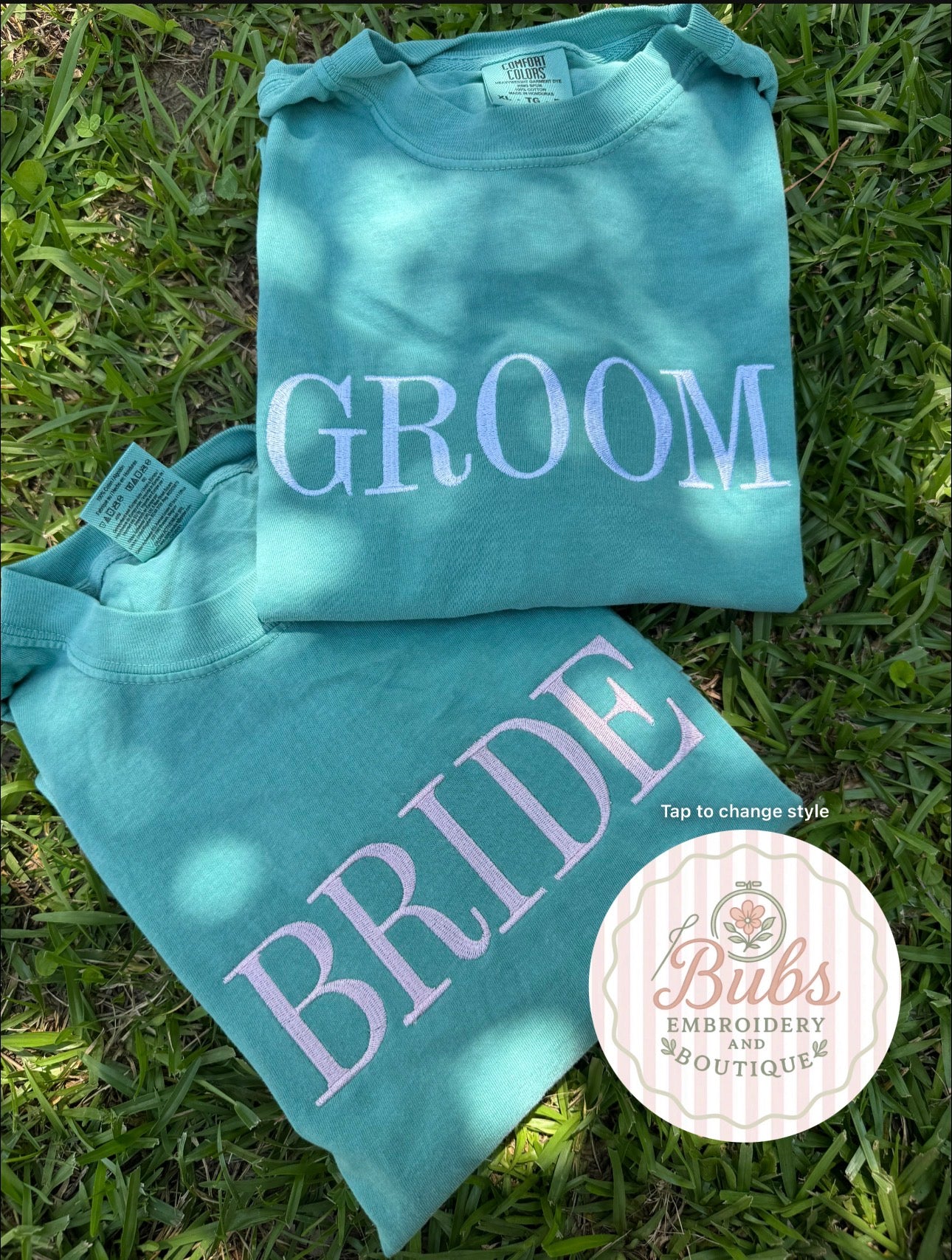 Custom title embroidery Roman font