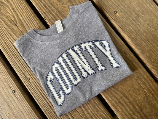 Country white/navy varsity (dtf transfer)