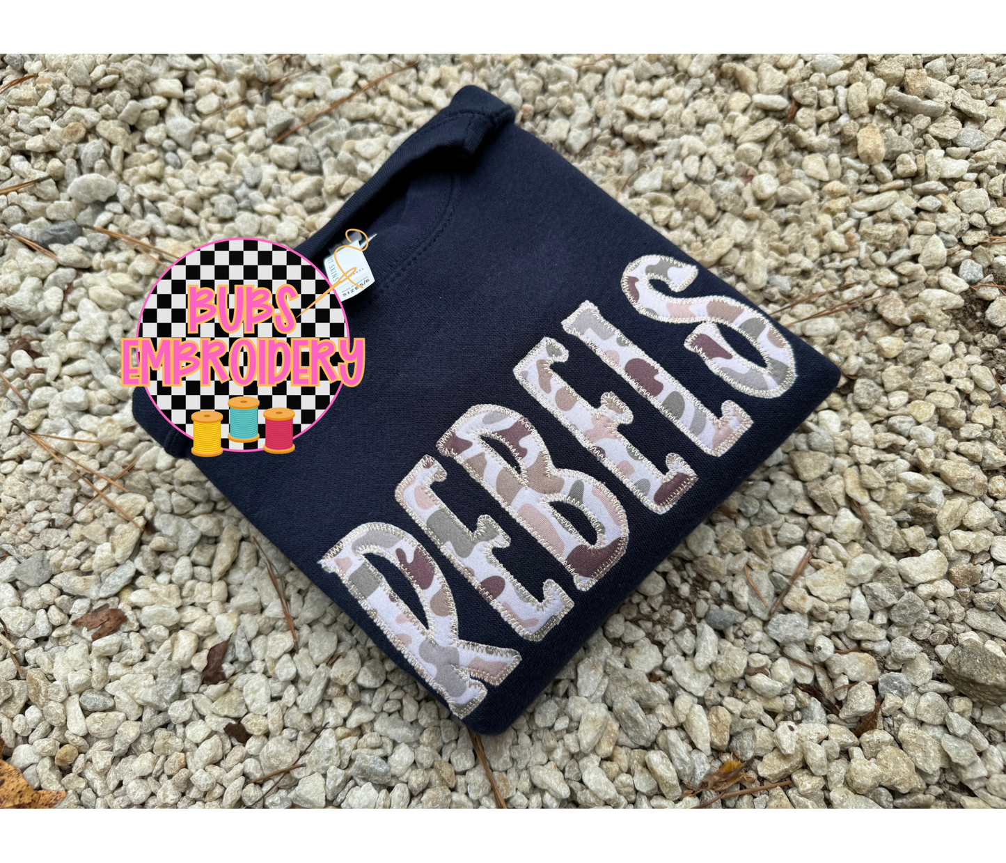 Camo rebels appliqué
