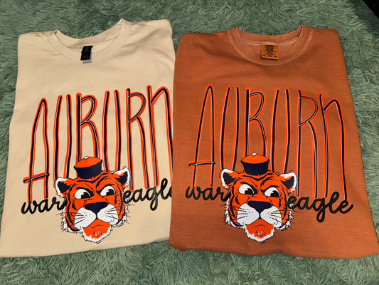 Auburn tigers doodle (dtf)