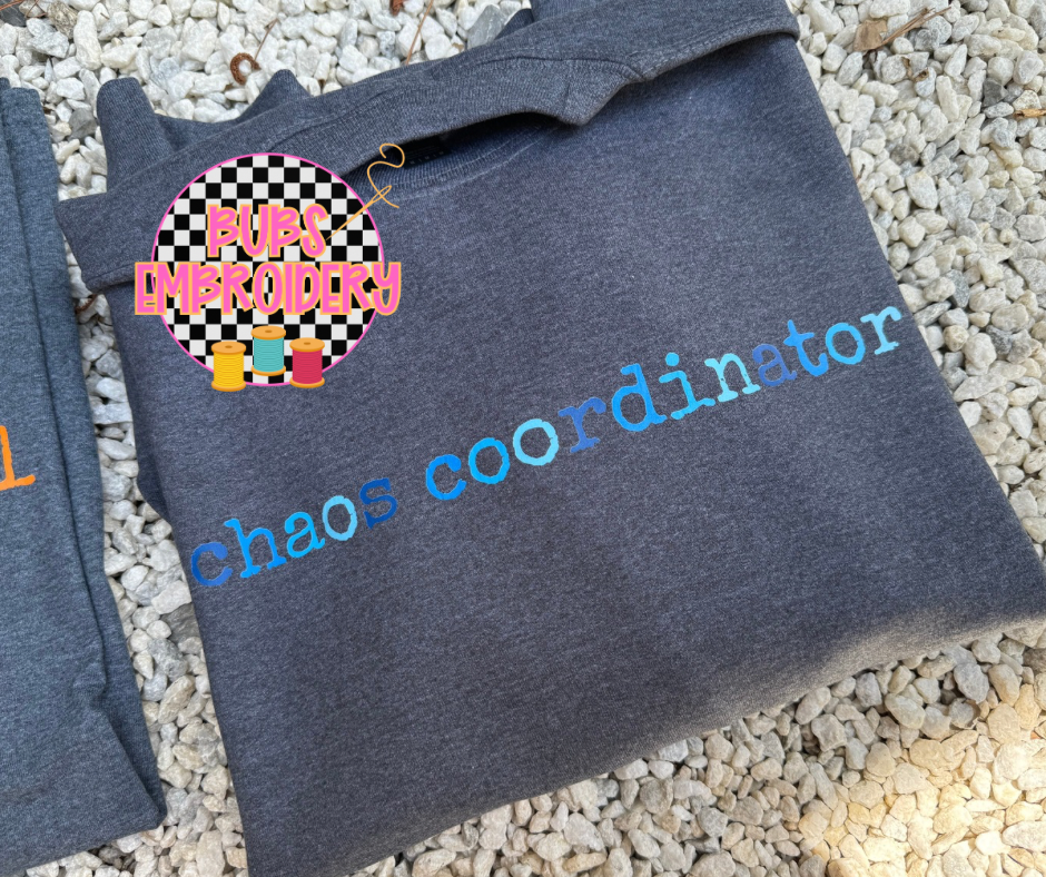Chaos coordinator dtf graphic tee