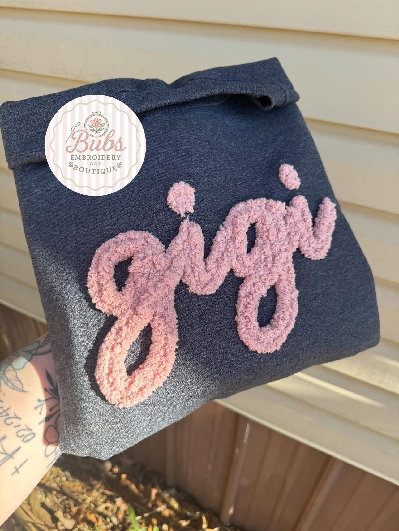 ✨CUSTOM✨ yarn letter embroidery