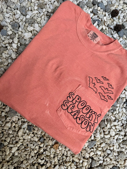 Spooky season pocket tee