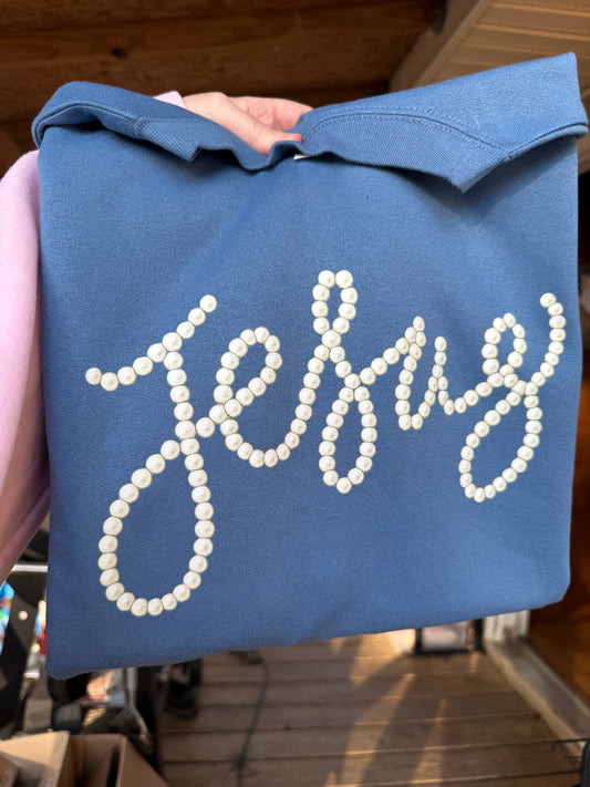 Jesus faux pearls (dtf transfer)