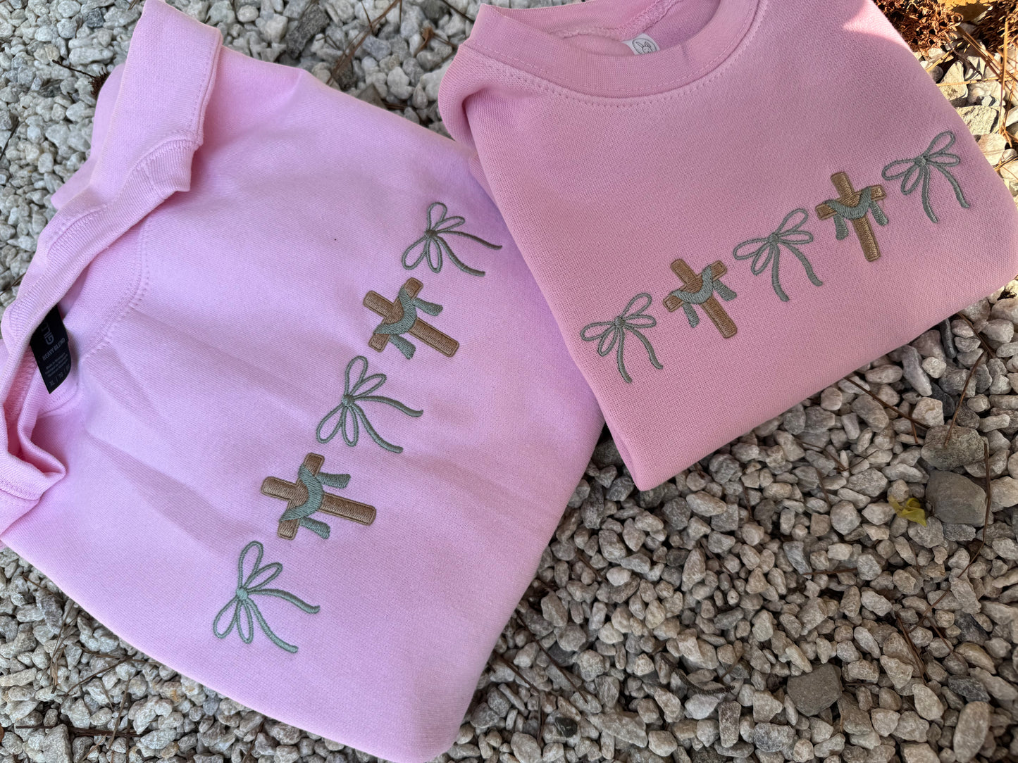 Cross and bows (baby and toddler)