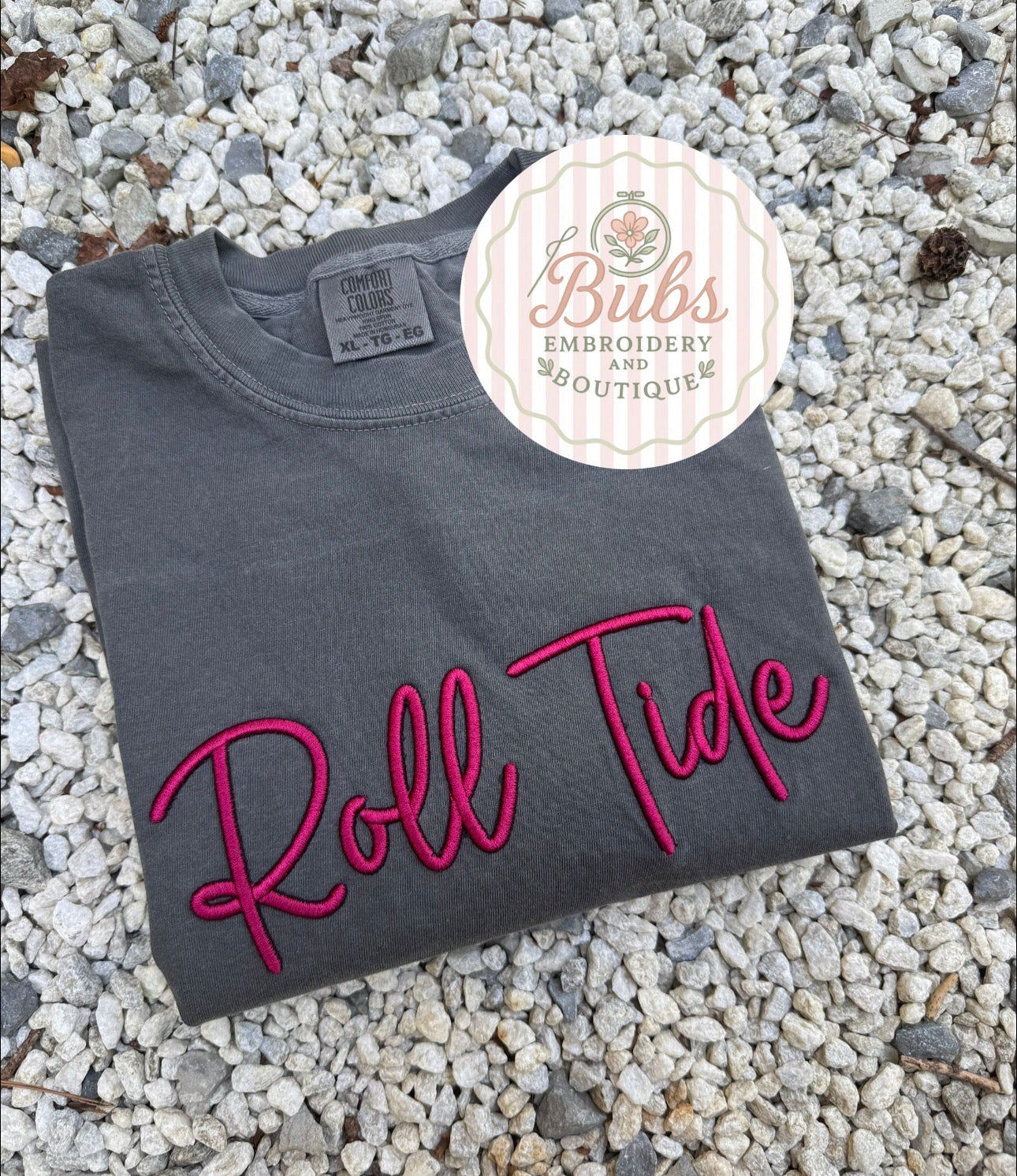 Roll Tide PUFF Embroidery🐘
